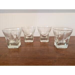 Vintage Libbey St Regis Rocks Glasses - Set of 4 - 1950s - MINT